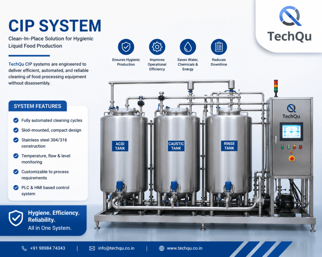 Why clean-in-place(CIP)Is important for liquid food producation
